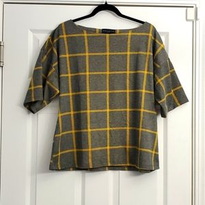 Retro plaid blouse, vintage